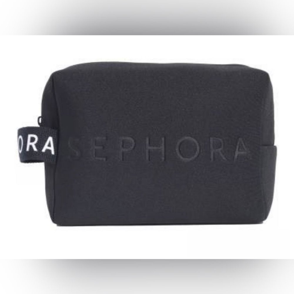 Sephora Black Neoprene Beauty Bag